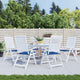Vidaxl tuinstoelkussens 6 st 50x50x4 cm oxford stof koningsblauw