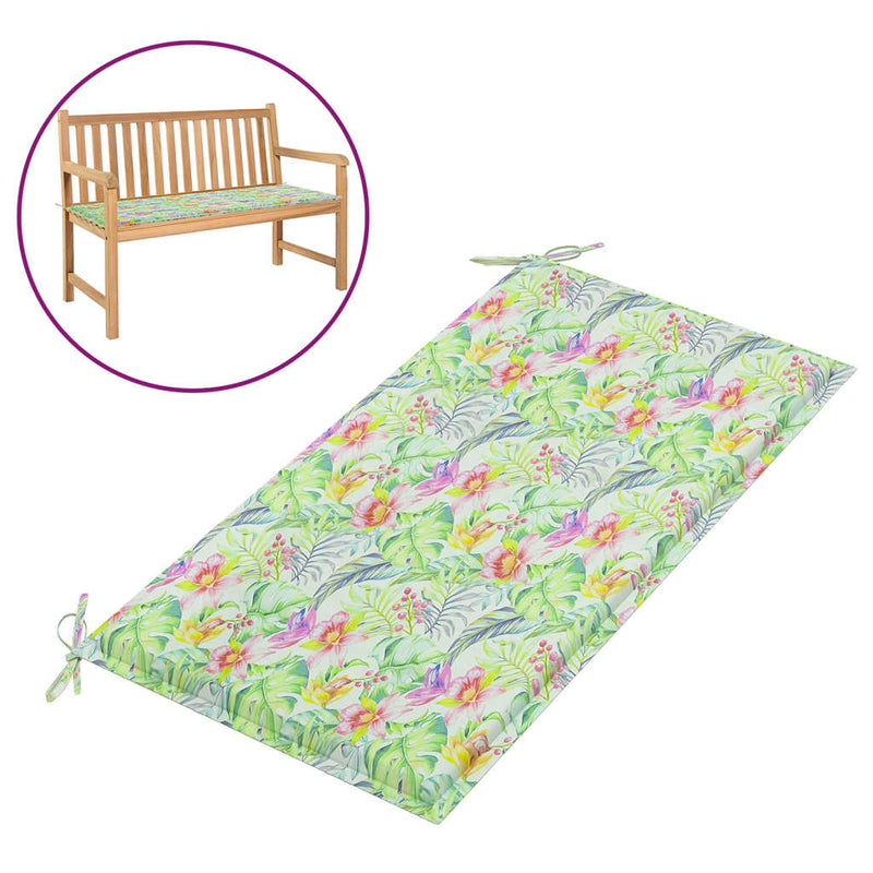 Load image into Gallery viewer, Vidaxl tuinbankkussen 100x50x3 cm oxford stof bladpatroon
