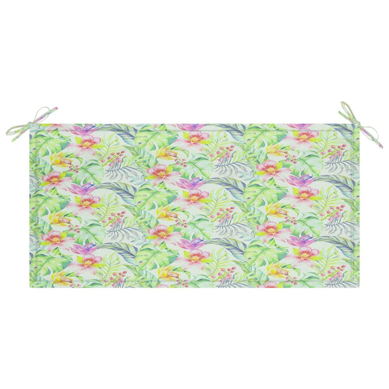 Load image into Gallery viewer, Vidaxl tuinbankkussen 100x50x3 cm oxford stof bladpatroon
