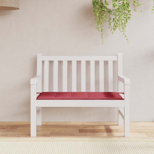 Vidaxl tuinbankkussen 120x50x4 cm oxford stof wijnrood