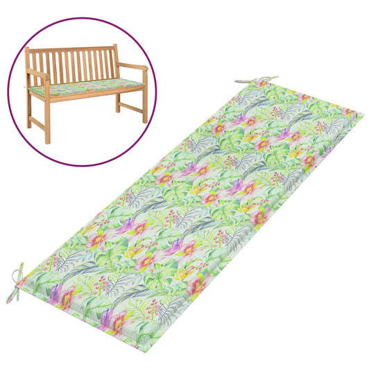 Vidaxl tuinbankkussen 150x50x3 cm oxford stof bladpatroon