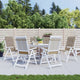 Vidaxl tuinstoelkussens 6 st hoge rug 120x50x3 cm stof taupe