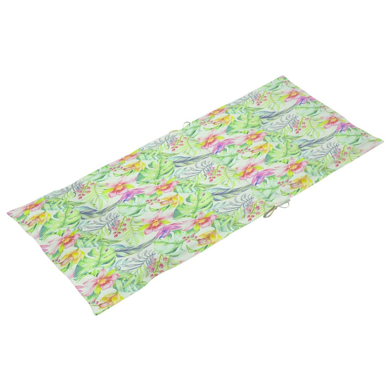 Load image into Gallery viewer, VidaXL Tuinstoelkussens 6 st hoge rug bladpatroon 120x50x3 cm stof
