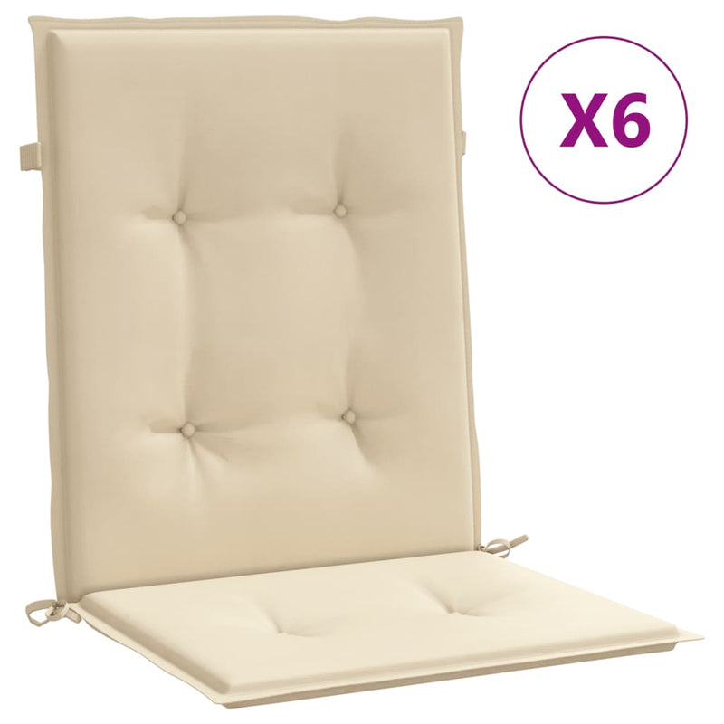 Load image into Gallery viewer, Vidaxl tuinstoelkussens 6 st 100x50x3 cm oxford stof beige
