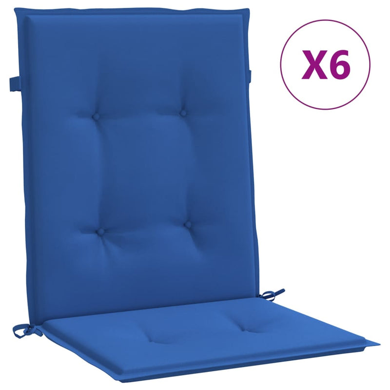 Load image into Gallery viewer, Vidaxl tuinstoelkussens 6 st 100x50x3 cm oxford stof koningsblauw
