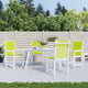 Vidaxl tuinstoelkussens 4 st 100x50x3 cm oxford stof heldergroen