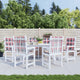 Vidaxl tuinstoelkussens 6 st 100x50x3 cm oxford stof ruitpatroon rood