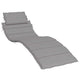 Vidaxl ligbedkussen 186x58x4 cm oxford stof grijs