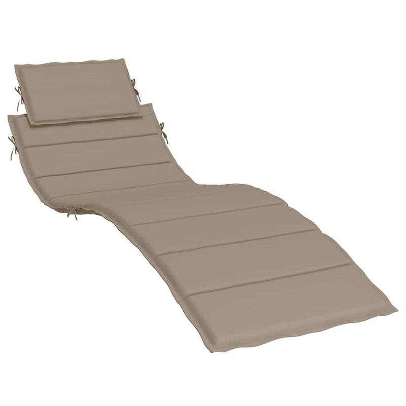 Load image into Gallery viewer, Vidaxl ligbedkussen 186x58x4 cm oxford stof taupe
