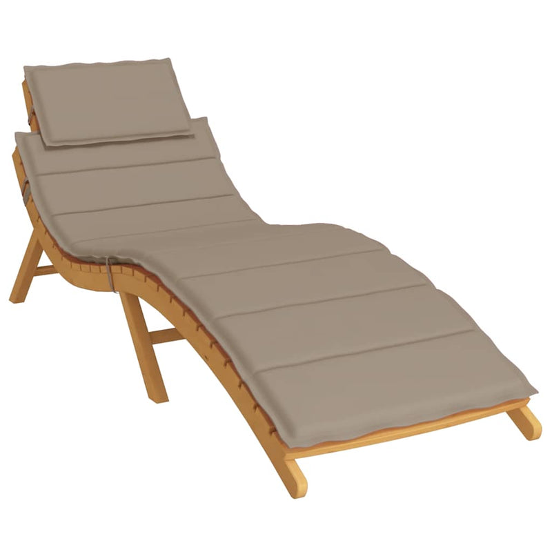 Load image into Gallery viewer, Vidaxl ligbedkussen 186x58x4 cm oxford stof taupe
