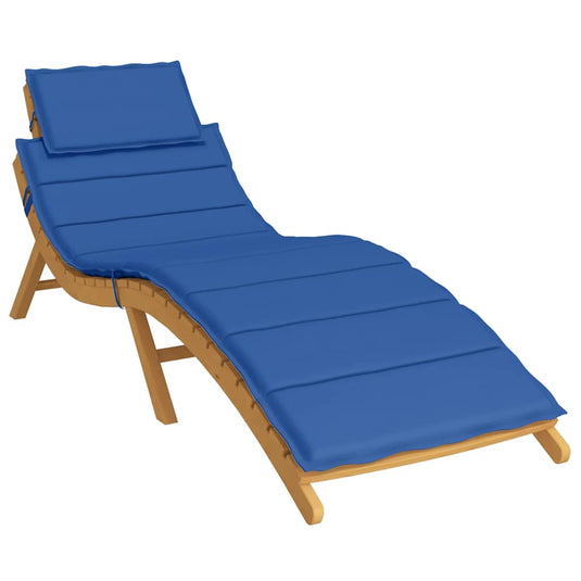Vidaxl ligbedkussen 186x58x4 cm oxford stof koningsblauw