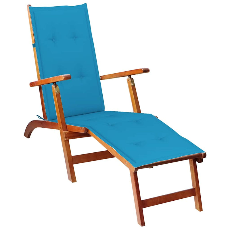 Load image into Gallery viewer, Vidaxl terrasstoelkussen (75+105)x50x4 cm blauw
