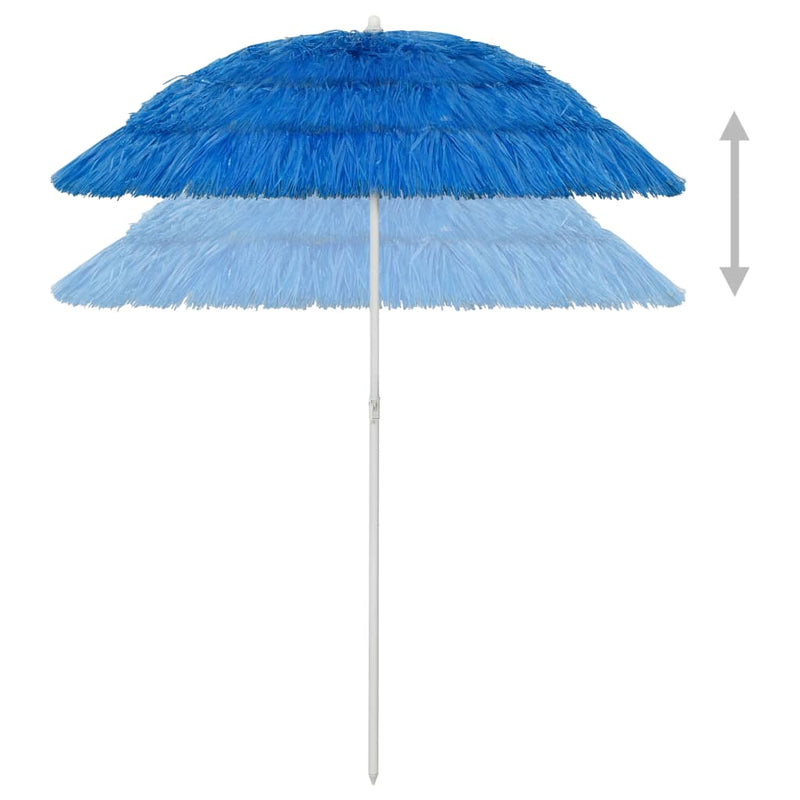 Load image into Gallery viewer, VidaXL Strandparasol Hawaï 180 cm blauw
