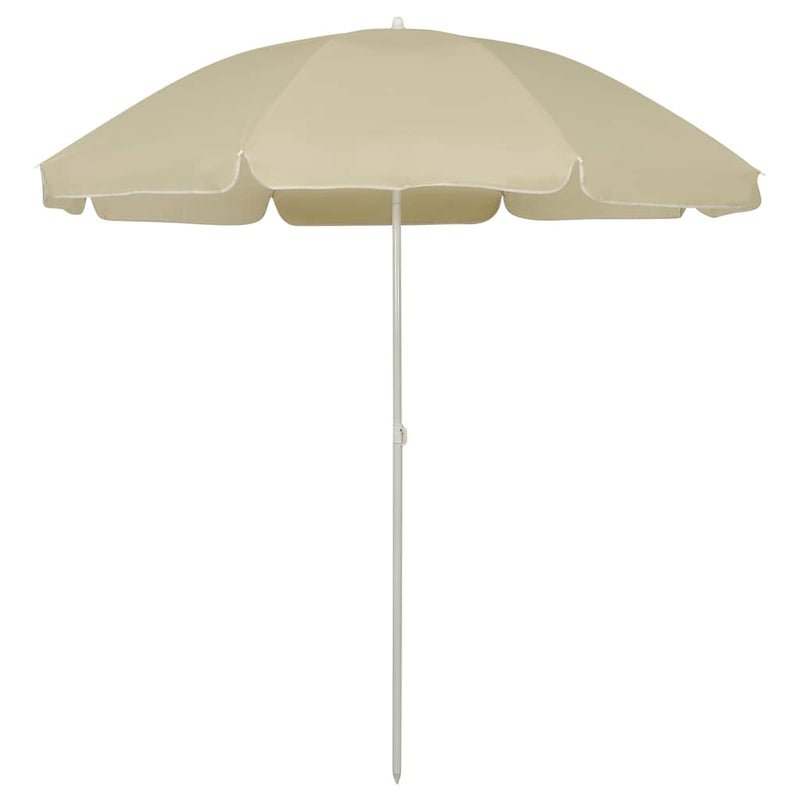 Afbeelding laden in galerijviewer, Vidaxl strandparasol 240 cm zandgeel
