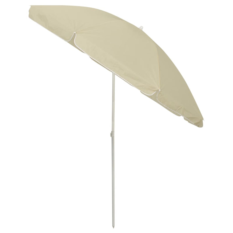 Afbeelding laden in galerijviewer, Vidaxl strandparasol 240 cm zandgeel
