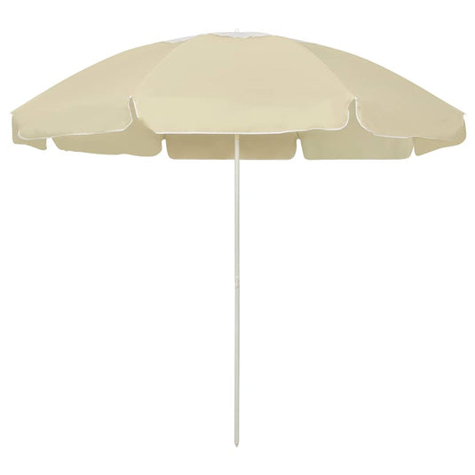 Vidaxl strandparasol 240 cm zandgeel