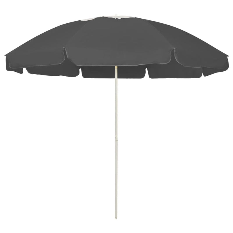 Load image into Gallery viewer, Vidaxl strandparasol 240 cm antracietkleurig
