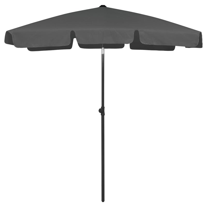 Load image into Gallery viewer, Vidaxl strandparasol 180x120 cm antracietkleurig
