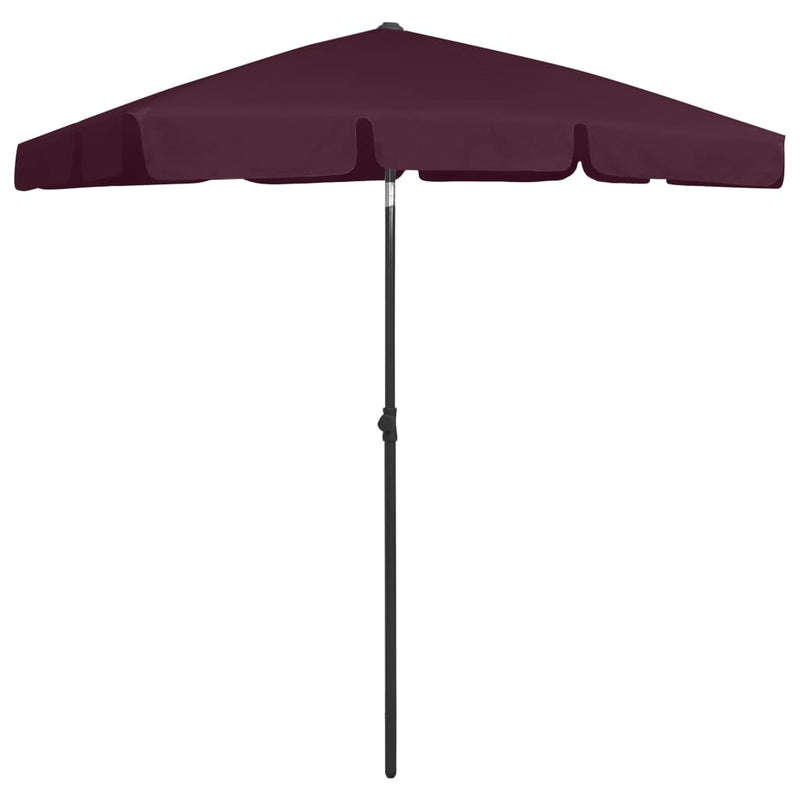 Load image into Gallery viewer, Vidaxl strandparasol 180x120 cm bordeauxrood
