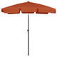 Vidaxl strandparasol 180x120 cm terracottakleurig