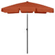 Vidaxl strandparasol 180x120 cm terracottakleurig
