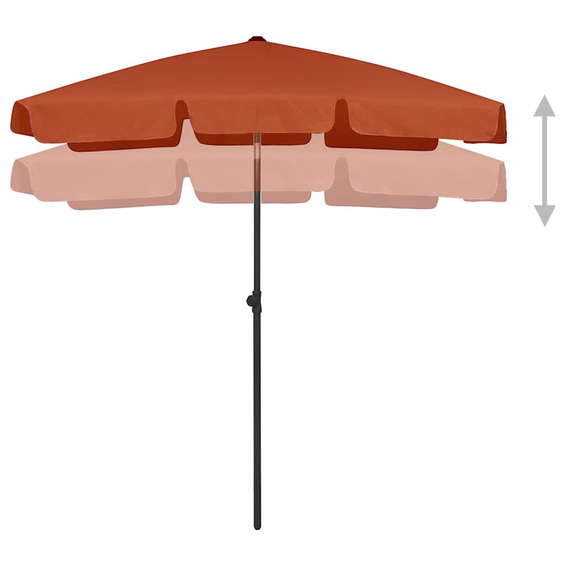 Load image into Gallery viewer, Vidaxl strandparasol 180x120 cm terracottakleurig
