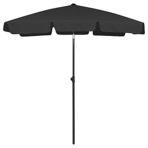 Vidaxl strandparasol 180x120 cm zwart