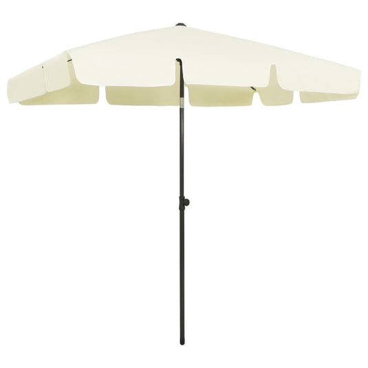 Vidaxl strandparasol 200x125 cm zandgeel