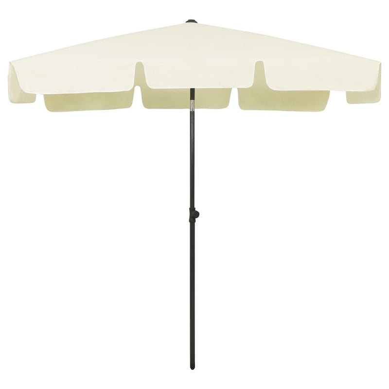 Load image into Gallery viewer, Vidaxl strandparasol 200x125 cm zandgeel

