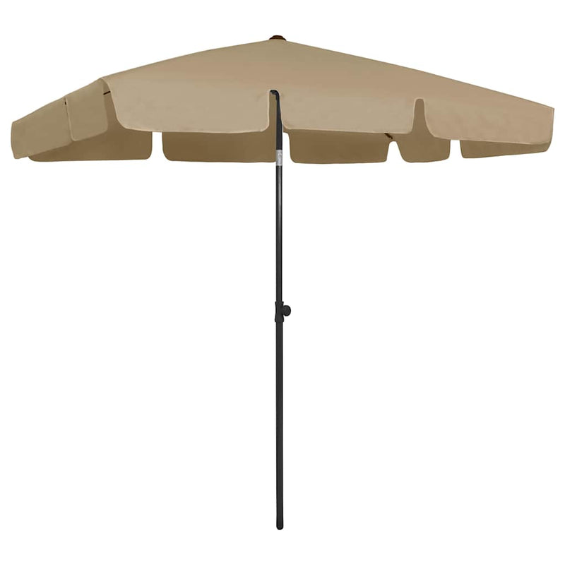Load image into Gallery viewer, Vidaxl strandparasol 200x125 cm taupe
