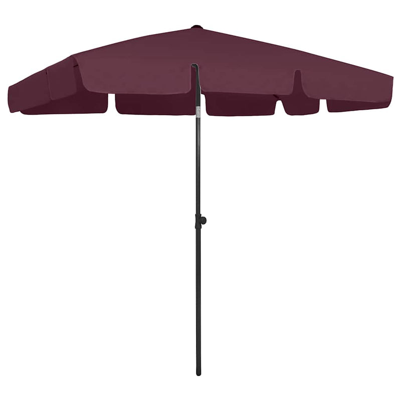 Load image into Gallery viewer, Vidaxl strandparasol 200x125 cm bordeauxrood
