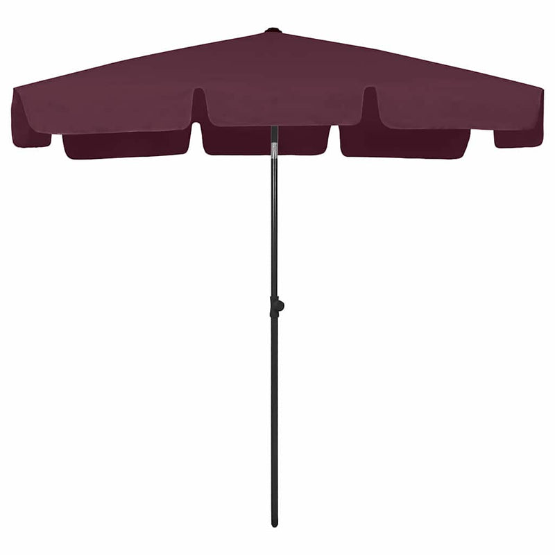 Load image into Gallery viewer, Vidaxl strandparasol 200x125 cm bordeauxrood
