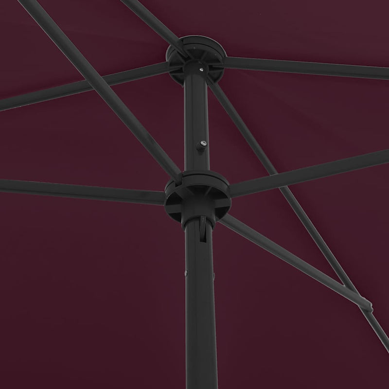 Load image into Gallery viewer, Vidaxl strandparasol 200x125 cm bordeauxrood

