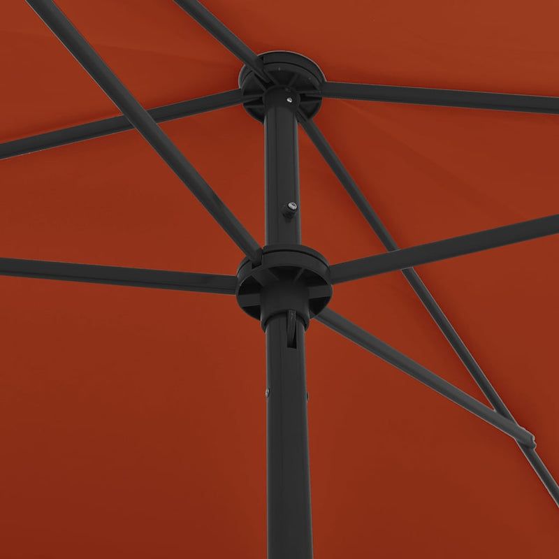 Load image into Gallery viewer, Vidaxl strandparasol 200x125 cm terracottakleurig
