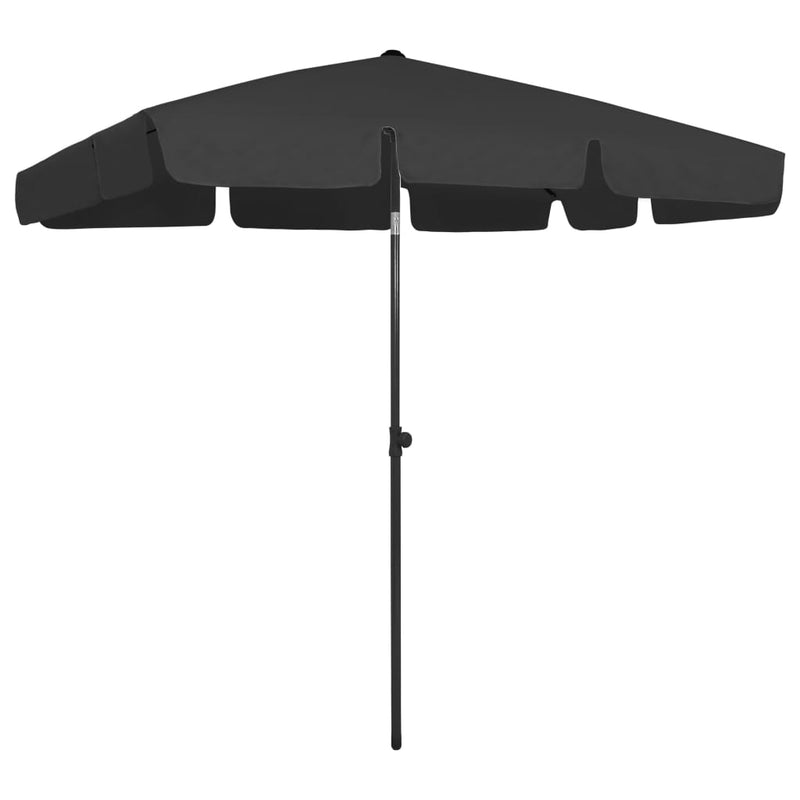 Load image into Gallery viewer, VidaXL Strandparasol 200x125 cm zwart
