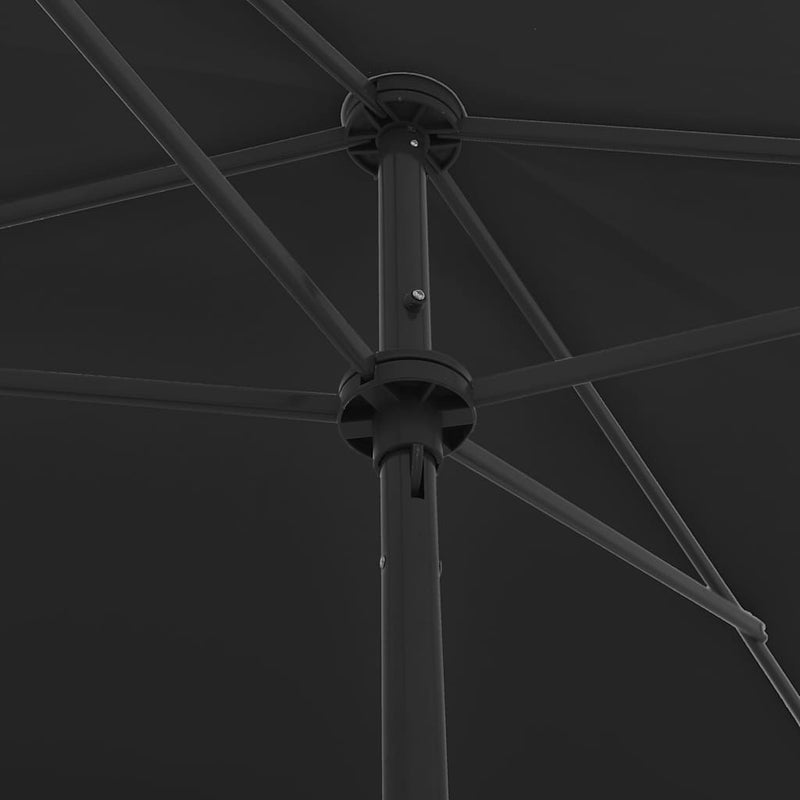 Load image into Gallery viewer, Vidaxl strandparasol 200x125 cm zwart
