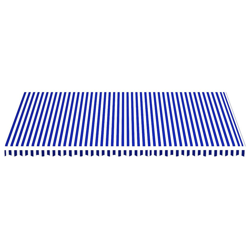 Load image into Gallery viewer, Vidaxl vervangingsdoek voor luifel 6x3,5 m blauw en wit
