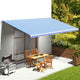 Vidaxl vervangingsdoek voor luifel 600x350 cm polyester blauw en wit