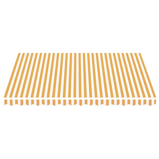 Vidaxl vervangingsdoek voor luifel 4x3,5 m geel en wit