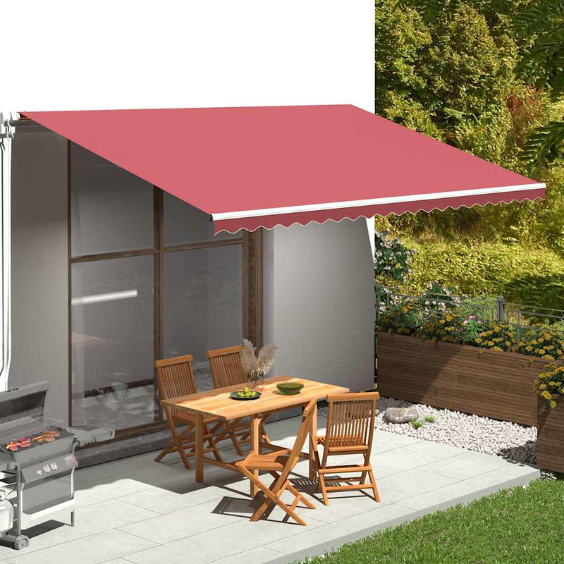 Load image into Gallery viewer, Vidaxl vervangingsdoek voor luifel 500x300 cm polyester bordeauxrood
