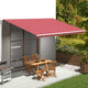 Vidaxl vervangingsdoek voor luifel 500x350 cm polyester bordeauxrood