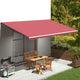 Vidaxl vervangingsdoek voor luifel 600x350 cm polyester bordeauxrood