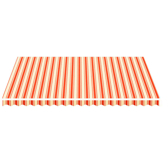 Vidaxl vervangingsdoek voor luifel 4,5x3,5 m geel en oranje