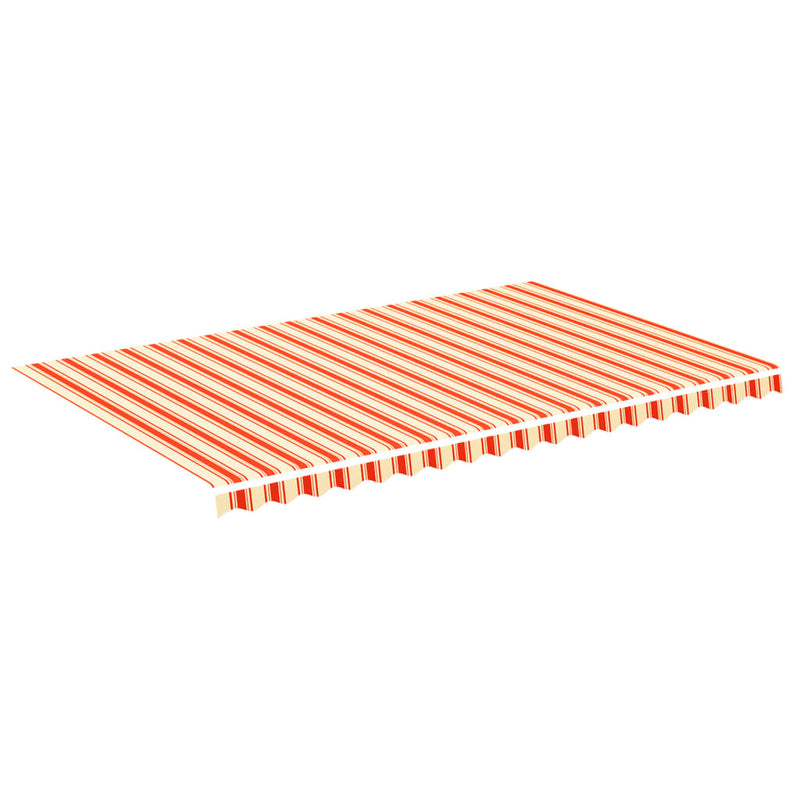 Load image into Gallery viewer, Vidaxl vervangingsdoek voor luifel 5x3 m geel en oranje
