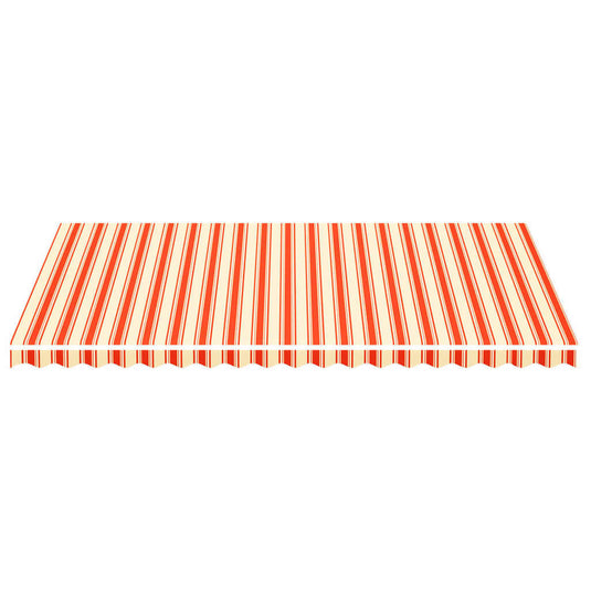 Vidaxl vervangingsdoek voor luifel 5x3 m geel en oranje