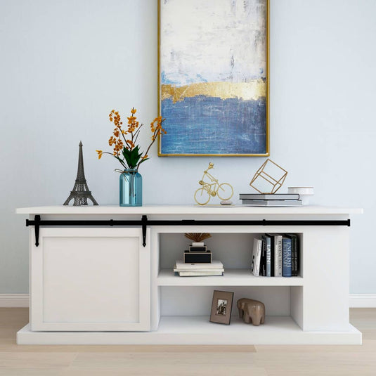 Vidaxl ophangset voor minischuifdeur 200 cm koolstofstaal