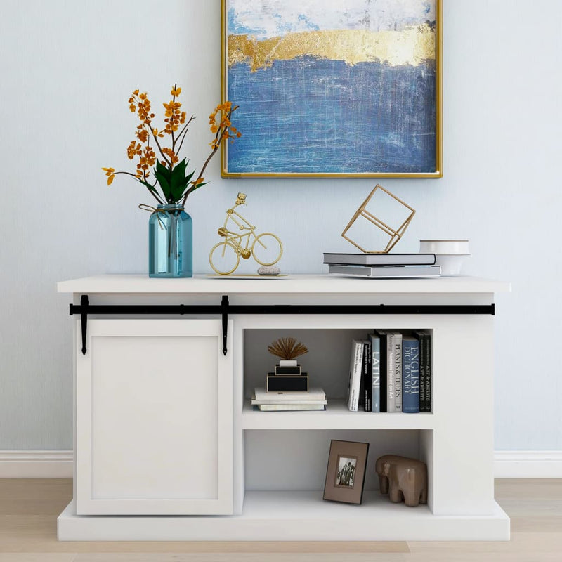 Load image into Gallery viewer, Vidaxl ophangset voor minischuifdeur 152 cm koolstofstaal
