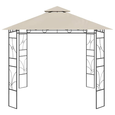 Vidaxl prieel 160 g m² 3x3x2,7 m crèmekleurig