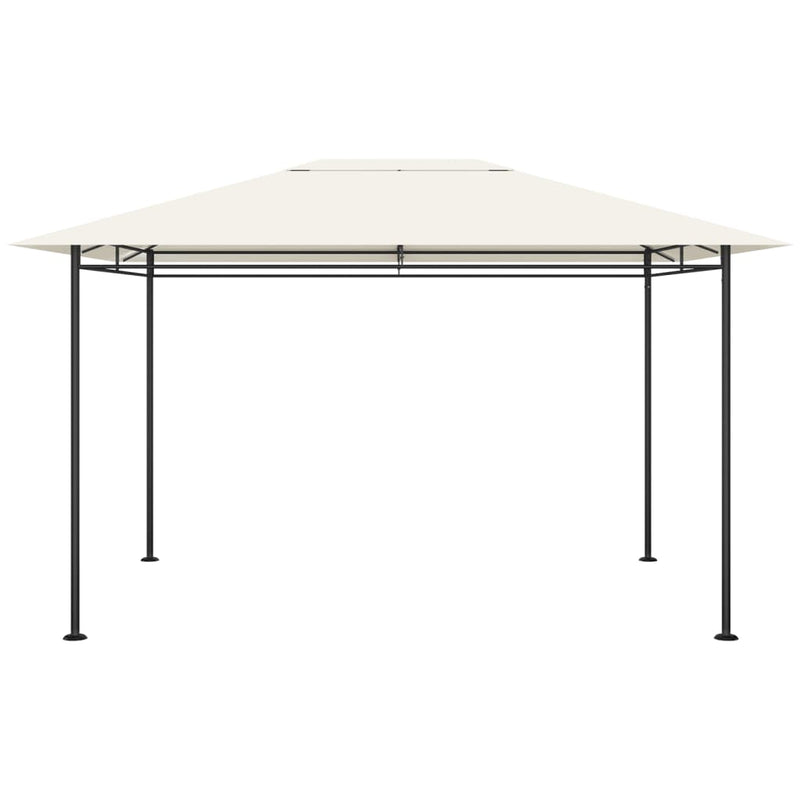 Afbeelding laden in galerijviewer, Vidaxl prieel 180 g m² 384x281x270 cm crèmekleurig

