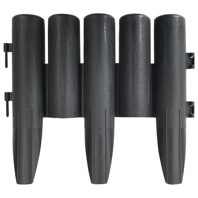 Load image into Gallery viewer, Vidaxl gazonranden 36 st 10 m pp antracietkleurig
